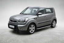 Kia Soul I 2008-2013 Side Steps Tayga Grey (2 pcs, Aluminum) photo 1