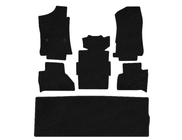 Cadillac Escalade 2014-2020 Premium Textile Floor Mats (3 Rows, Black) photo 1