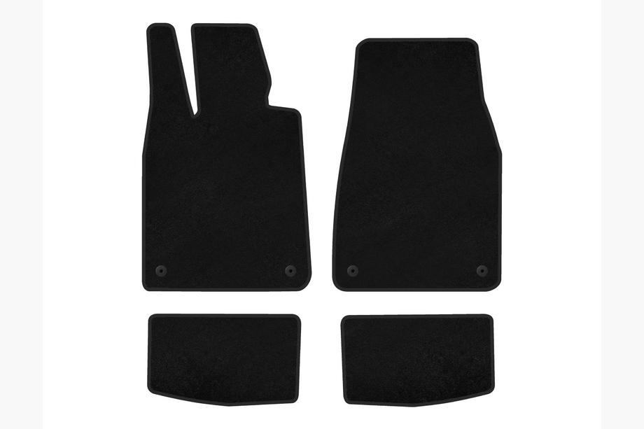 Porsche Taycan 2019- Textile Floor Mats Premium (2021-, Black) Image