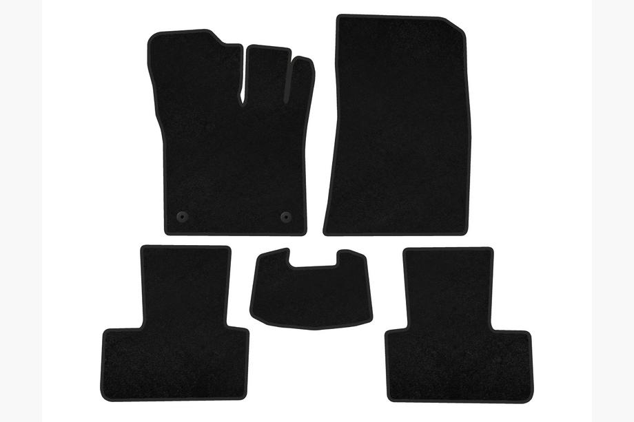 Renault Captur 2019- Textile Floor Mats Premium (Black) Image