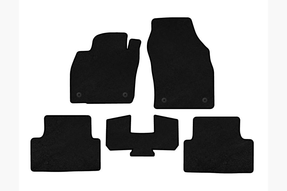 Volkswagen T-Cross 2019- Textile Floor Mats Premium (Black) Image