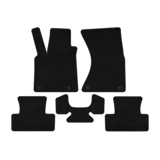 Deluxe Textile Floor Mats (2008-2012, Black)