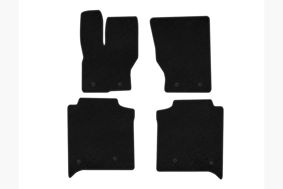 Range Rover IV L405 2013-2021 Deluxe Textile Floor Mats (Long, Rear Row with Console, Black) Image