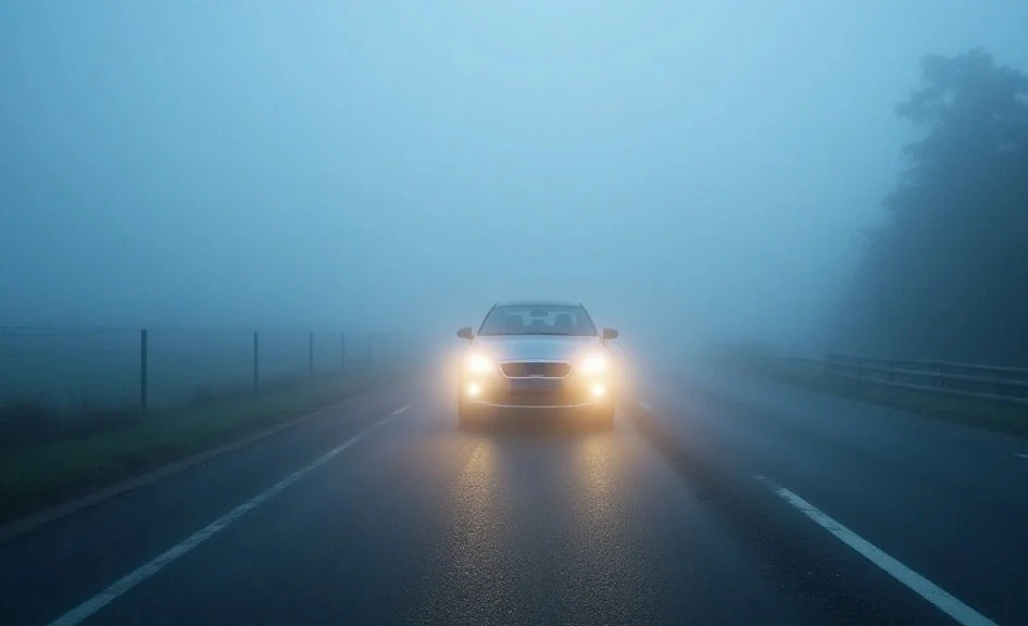 How Should Drivers Act on the Road in Heavy Fog?