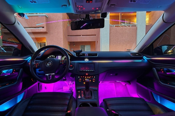 Can you install ambient lighting in an older car?