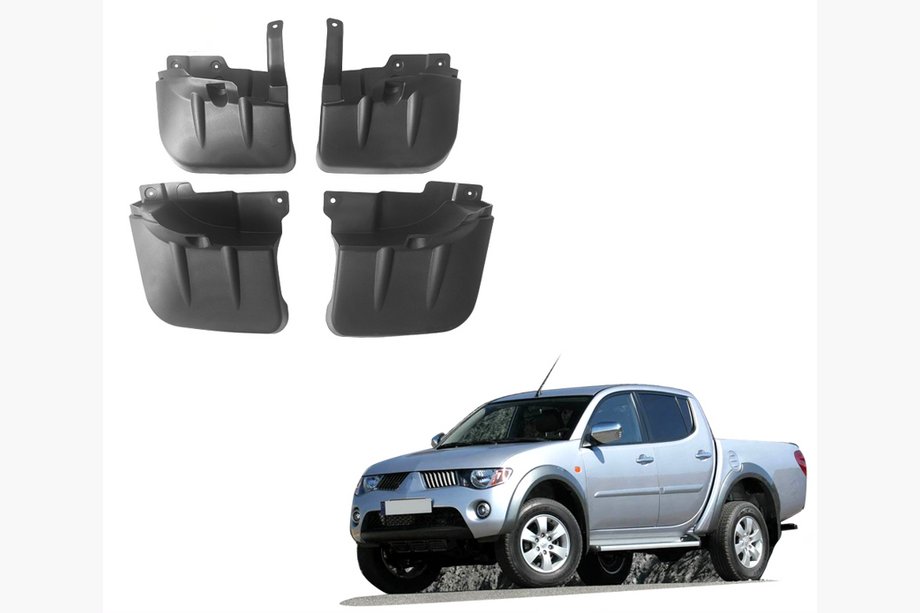 Mitsubishi L200 2006-2015 Premium Mud Flaps (4 pcs) Photo 1