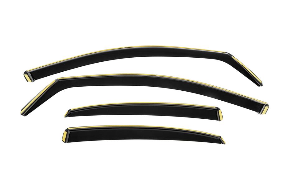Audi A4 B8 2007-2015 In-channel window wind deflectors Niken Luxury (Sedan, 4 pcs) Image