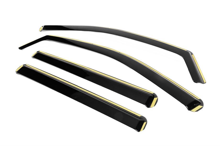 Volkswagen Amarok 2022- In-Channel Wind Deflectors Niken Luxury (4 pcs) Photo 2