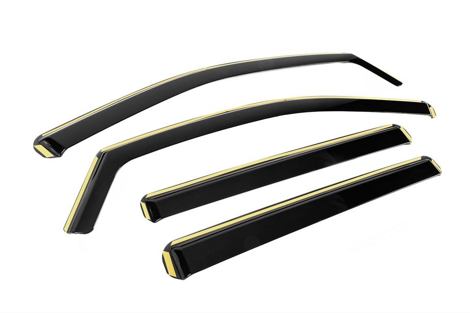Volkswagen Amarok 2022- In-Channel Wind Deflectors Niken Luxury (4 pcs) Photo 3