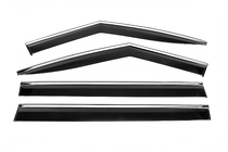 Hyundai Santa Fe 5 2023- Window Deflectors with Chrome Trim Niken Luxury (4 pcs) photo 1