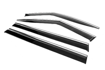 Hyundai Santa Fe 5 2023- Window Deflectors with Chrome Trim Niken Luxury (4 pcs) photo 2