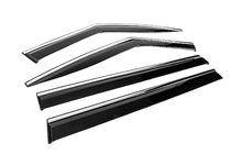 Hyundai Santa Fe 5 2023- Window Deflectors with Chrome Trim Niken Luxury (4 pcs) photo 3