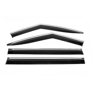 Window Deflectors with Chrome Trim Niken Luxury (4 pcs) Hyundai Santa Fe 5 2023- photo 1