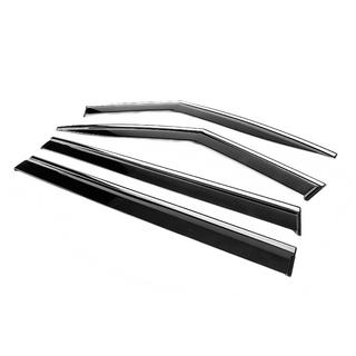 Window Deflectors with Chrome Trim Niken Luxury (4 pcs) Hyundai Santa Fe 5 2023- photo 2