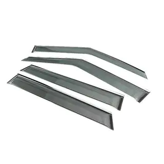 Window Deflectors with Chrome Trim Niken Luxury (4 pcs) photo 2
