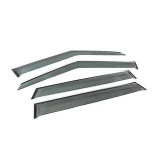 Window Deflectors with Chrome Trim Niken Luxury (4 pcs) photo 3