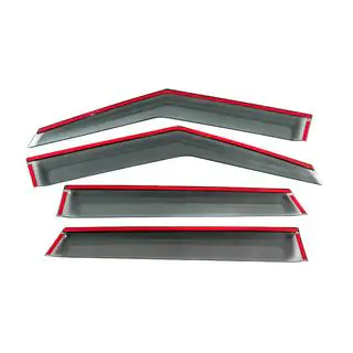 Window Deflectors with Chrome Trim Niken Luxury (4 pcs) photo 4