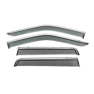 Window Deflectors with Chrome Trim Niken Luxury (4 pcs) Land Rover Freelander II 2006–2014 photo 1