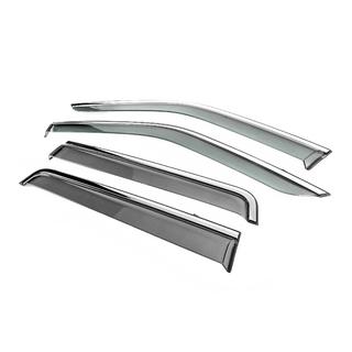 Window Deflectors with Chrome Trim Niken Luxury (4 pcs) Land Rover Freelander II 2006–2014 photo 2