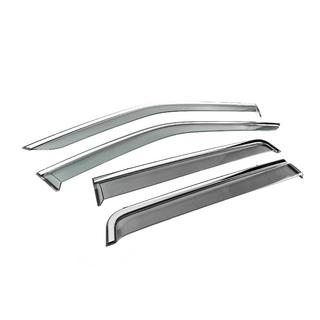 Window Deflectors with Chrome Trim Niken Luxury (4 pcs) Land Rover Freelander II 2006–2014 photo 3