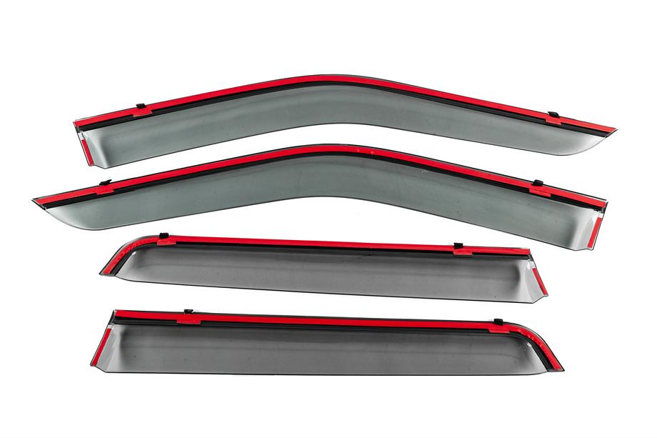 Land Rover Freelander II 2006–2014 Window Deflectors with Chrome Trim Niken Luxury (4 pcs) Photo 4