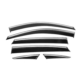 Window Deflectors with Chrome Trim Niken Luxury (6 pcs)