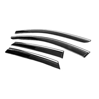 Window Deflectors with Chrome Trim Niken Luxury (4 pcs) photo 2