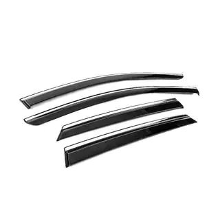Window Deflectors with Chrome Trim Niken Luxury (4 pcs) photo 3