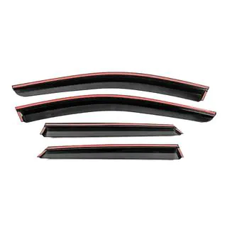 Window deflectors with chrome trim Niken Luxury (2024-, 4 pcs) photo 4