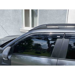 Window Deflectors with Chrome Trim Niken Luxury (4 pcs) photo 3