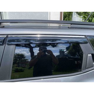Window Deflectors with Chrome Trim Niken Luxury (4 pcs) photo 4