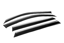 Dacia Duster 2024- Window Deflectors with Chrome Trim Niken Luxury (4 pcs) photo 7