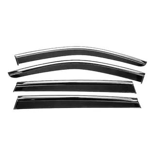 Window Deflectors with Chrome Trim Niken Luxury (4 pcs) photo 1