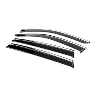 Window Deflectors with Chrome Trim Niken Luxury (4 pcs) photo 2