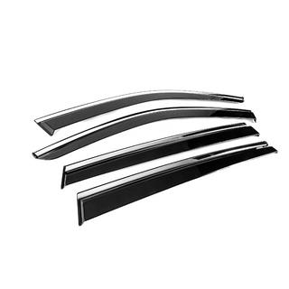 Window Deflectors with Chrome Trim Niken Luxury (4 pcs) Skoda Kodiaq 2023- photo 3