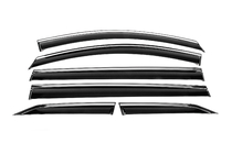 Toyota Sienna 2020- Window Deflectors with Chrome Trim Niken Luxury (6 pcs) photo 1