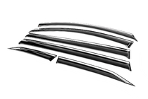 Toyota Sienna 2020- Window Deflectors with Chrome Trim Niken Luxury (6 pcs) photo 2