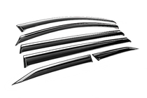 Toyota Sienna 2020- Window Deflectors with Chrome Trim Niken Luxury (6 pcs) photo 3