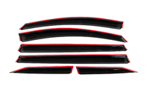 Toyota Sienna 2020- Window Deflectors with Chrome Trim Niken Luxury (6 pcs) photo 4