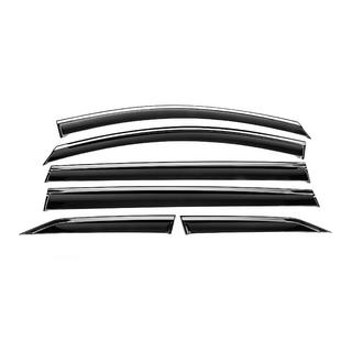 Window Deflectors with Chrome Trim Niken Luxury (6 pcs) photo 1