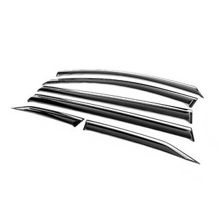 Window Deflectors with Chrome Trim Niken Luxury (6 pcs) photo 2