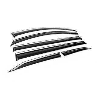 Window Deflectors with Chrome Trim Niken Luxury (6 pcs) photo 3