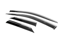 Toyota C-HR 2023- Window Deflectors with Chrome Trim Niken Luxury (4 pcs) photo 2