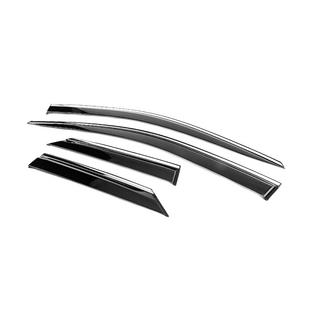 Window Deflectors with Chrome Trim Niken Luxury (4 pcs) photo 2