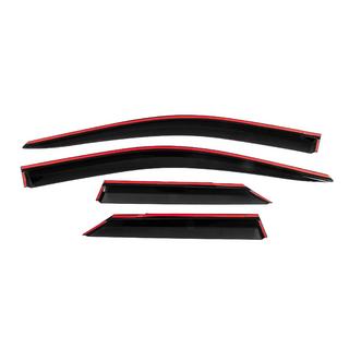 Window Deflectors with Chrome Trim Niken Luxury (4 pcs) photo 4