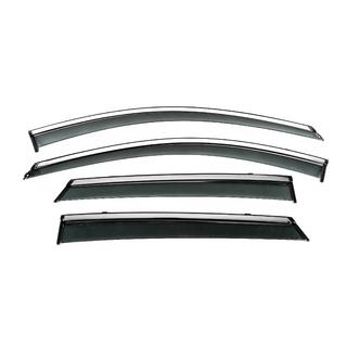 Window Deflectors with Chrome Trim Niken Luxury (4 pcs) photo 1
