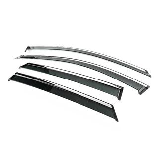 Window Deflectors with Chrome Trim Niken Luxury (4 pcs) photo 2