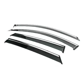 Window Deflectors with Chrome Trim Niken Luxury (4 pcs) photo 2