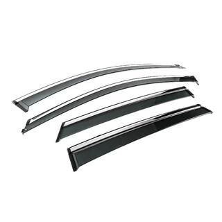 Window Deflectors with Chrome Trim Niken Luxury (4 pcs) photo 3