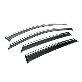 Window Deflectors with Chrome Trim Niken Luxury (4 pcs) photo 3